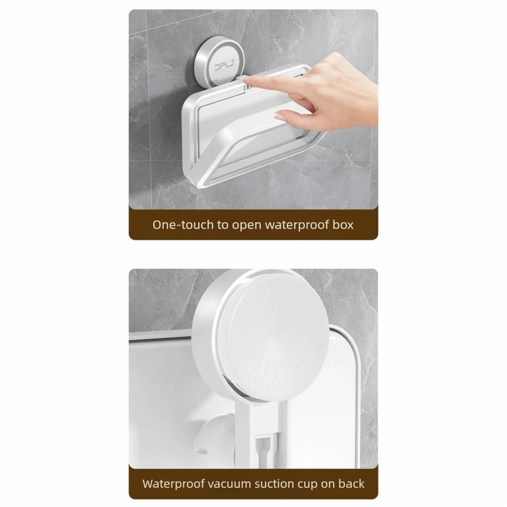 Suction Cup Bathroom Phone Holder Rotatable Adjustable Waterproof Phone Mount Stand High Definition High Sensitivity