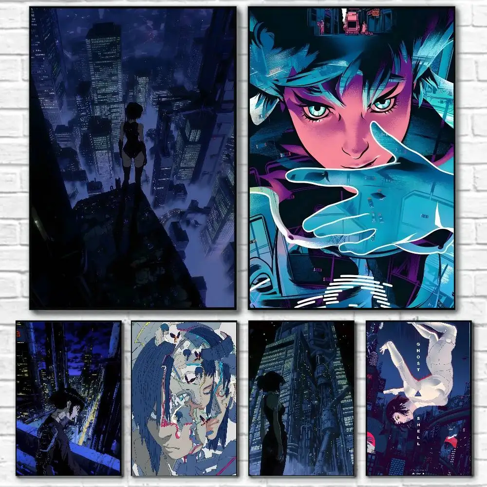 G-Ghost In The Shell Anime-Poster, Leinwandgemälde, Poster mit Drucken, Zuhause, Schlafzimmer, Wohnzimmer, Dekoration, Geschenk
