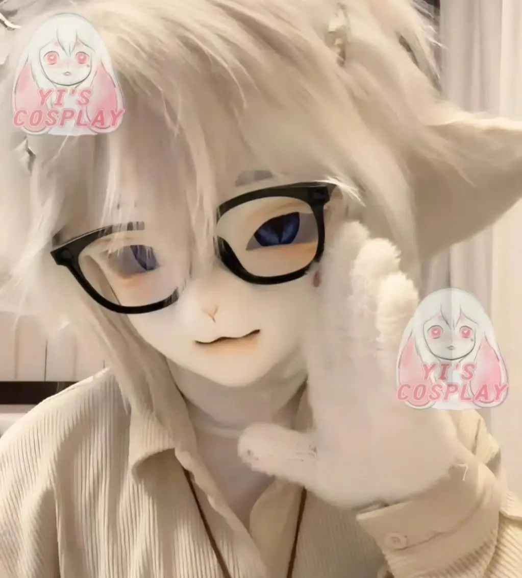 Yis تأثيري مخصص فروي رئيس Kigurumi رئيس تأثيري كيمونو Fursuit اليدوية سماعات الوحش مخصص Fursuit كيمونو رئيس