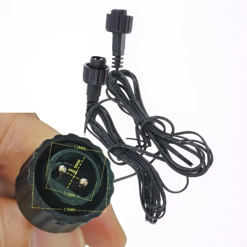 

Удлинитель для солнечных панелей, 2 м, водонепроницаемый кабель для подключения и удлинения светодиодных светильников, простое подключение и использование, набор из 1/3/5 шт.