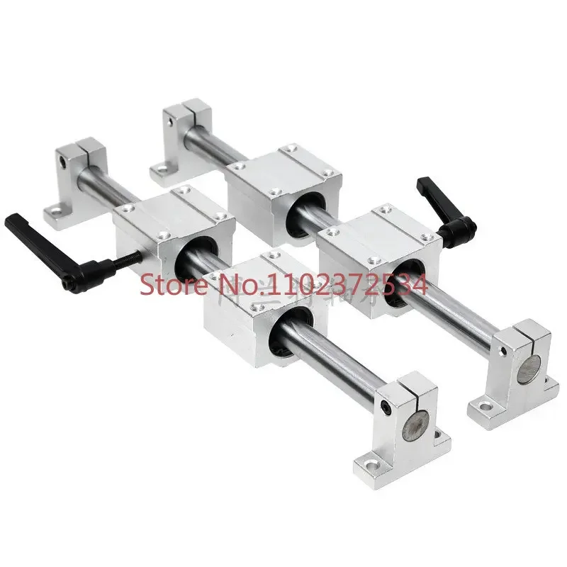 Linear cylindrical guide rail with locking fixed optical axis, woodworking slide slide block, smooth rod SCS12 16 20 25