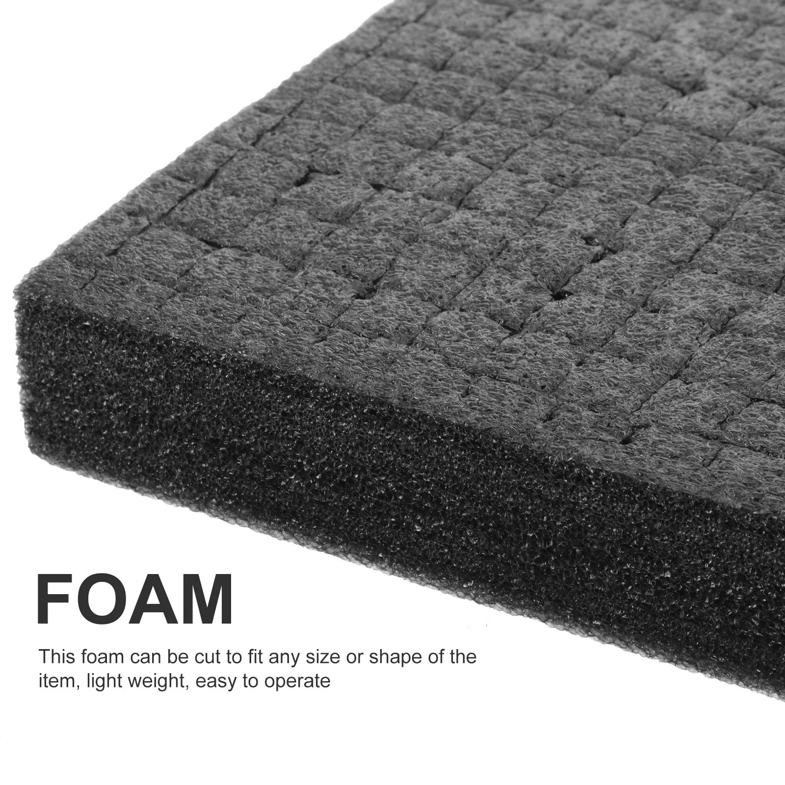 

1pcs Black Inserts for Electronics Glassware Ceramics Toolbox Pads Cube Blocks Board Packaging Packing Foam Sheets for Shipping