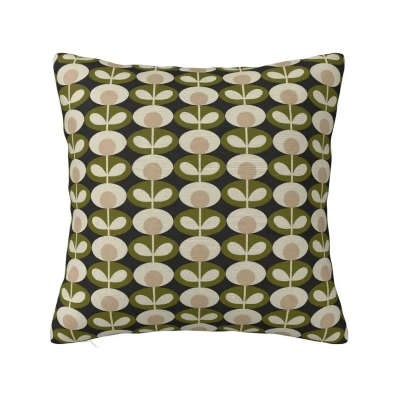 Orla Kiely Multi Stem Flowers Cushion Covers Soft Scandinavian Style Pillow Case for Sofa Car Square Pillowcase Home Decorative