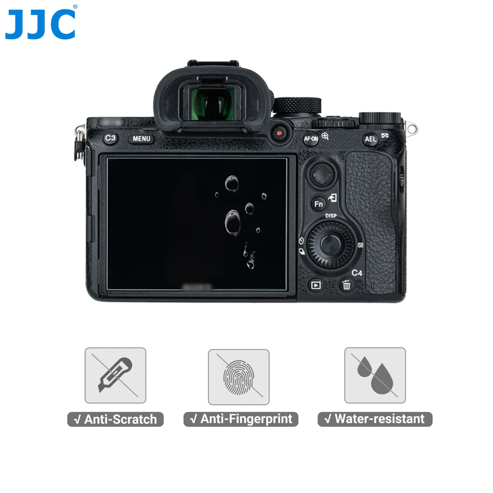 JJC Screen Protector Tempered Glass for Fujifilm XT50 X-T30II X-S10 X-T30 X-T10 X-T20 X-E3 Camera LCD Screen Cover Anti-scrach