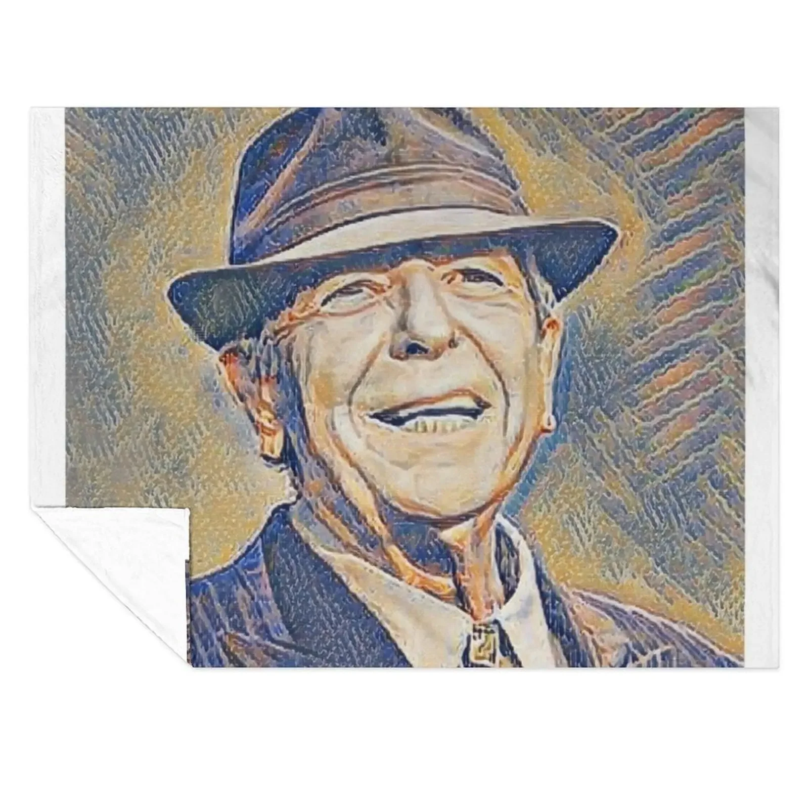 

Leonard Cohen | Var05-02 | High Quality | original digital drawing by Aryan Shahabian Throw Blanket Bed linens Blankets