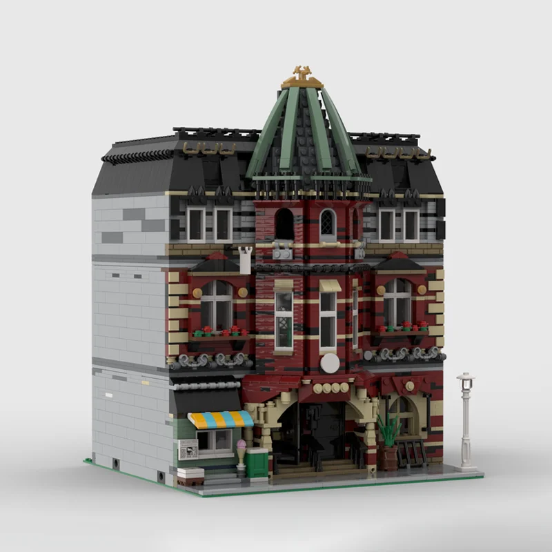 3898 Stück modulare Ziegel Schule Campus Gebäude pädagogische Szene benutzerdefinierte MOC DIY Modell Bausteine Geburtstag Spielzeug Geschenk