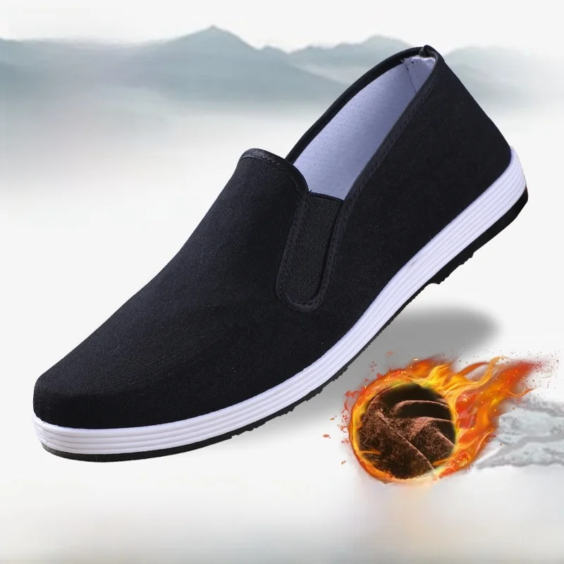 

Beijing Men's Canvas Shoes Slip-On Breathable Anti-Slip Driving Large Size Casual Low Top Thick Bottom Rubber Leisure Shoes