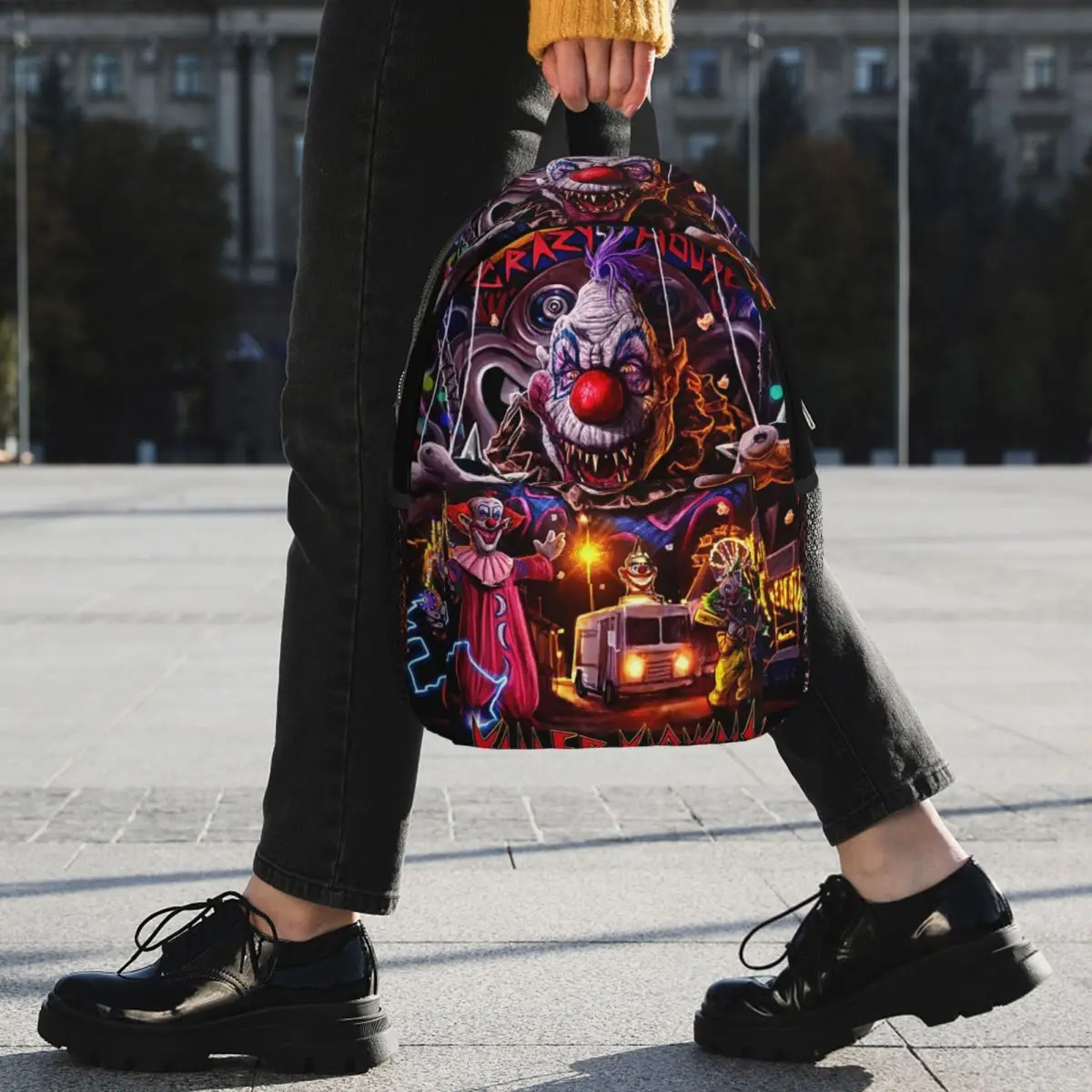 Killer Klowns From Outer Space Backpack Student BookBag Children School Bag Computer Shoulder Bags for Men Women