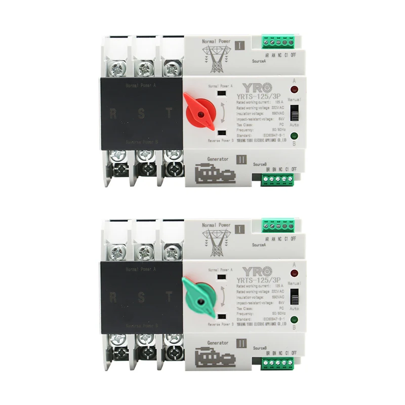Automatic Transfer Switch Din-Rail Dual Power Switch 110v/220v