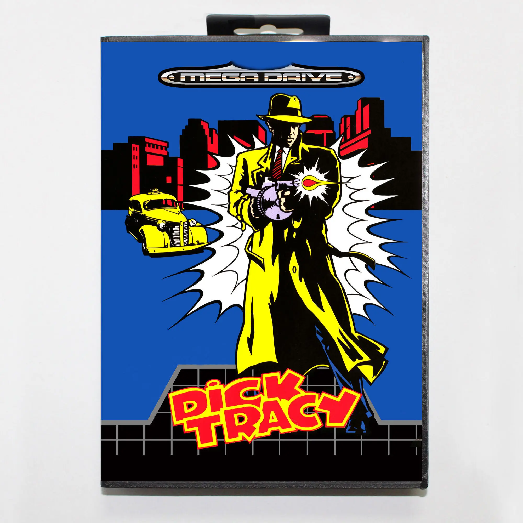 ディックtracy-mdゲーミングカード,16ビットセガボックス付き,アヌメトリブ,ジェネシスシステム