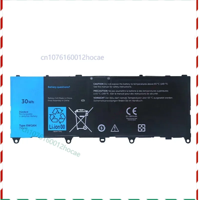 

Laptop Battery For Dell Latitude 10E-ST2E 0WGKH OWGKH 7.4V 30W