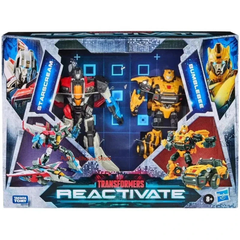 In Stock Original Transformers Reactivated Bumblebee & Starscream Animation Characters Action Figure Model Toy Gift Collection