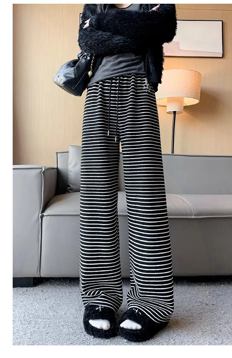 Pants Womens Mujer Winter Urban Commute Style Sherpa Trackpants Thickened Patchwork Textured Lined Layered Comfortable Cozy Chic