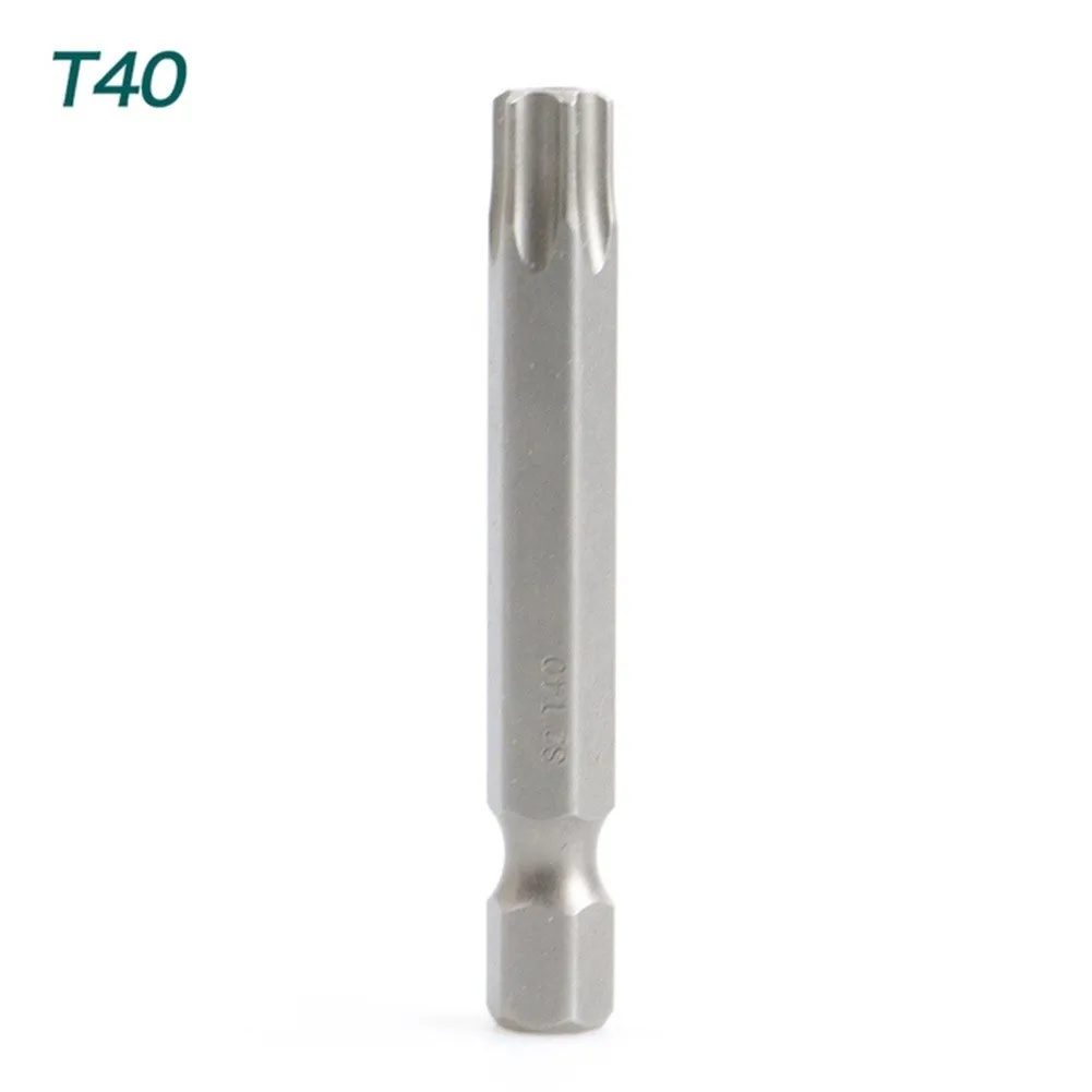 1pc 50mm Torx-schraubendreher Bit Mit Loch T5 Torx T7 T15 T20 T25 T27 T30 1/4 zoll Hex Schaft Elektrische Schraube Fahrer Stern Bit Set – Detail 37