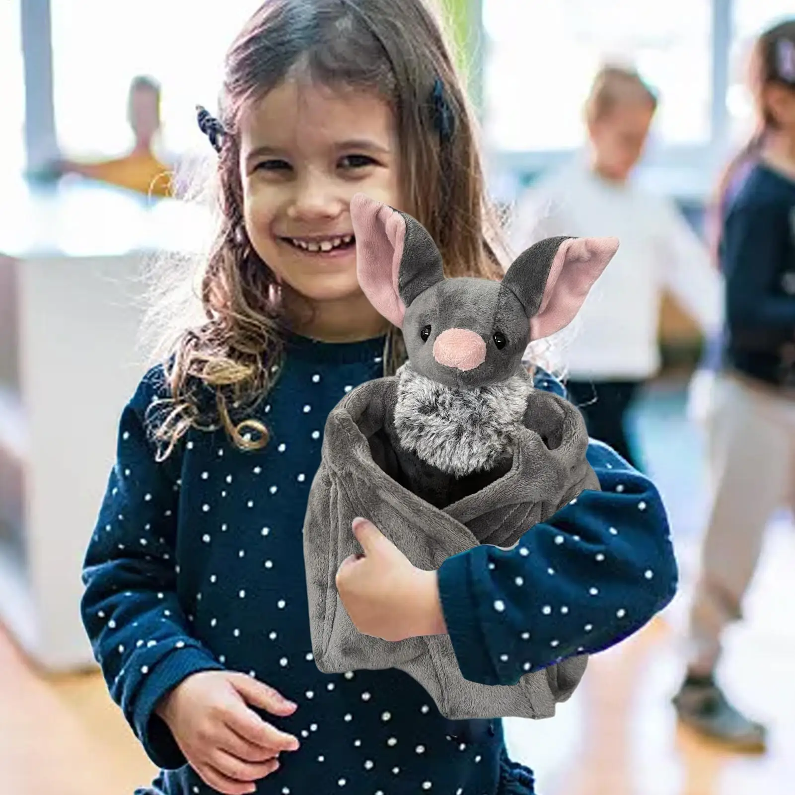 Animal relleno de murciélago, juguete de murciélago suave y espeluznante, decoración de muñeca aterradora, suave para coleccionistas de todas las edades, cumpleaños, niños, Halloween, Navidad, Pascua