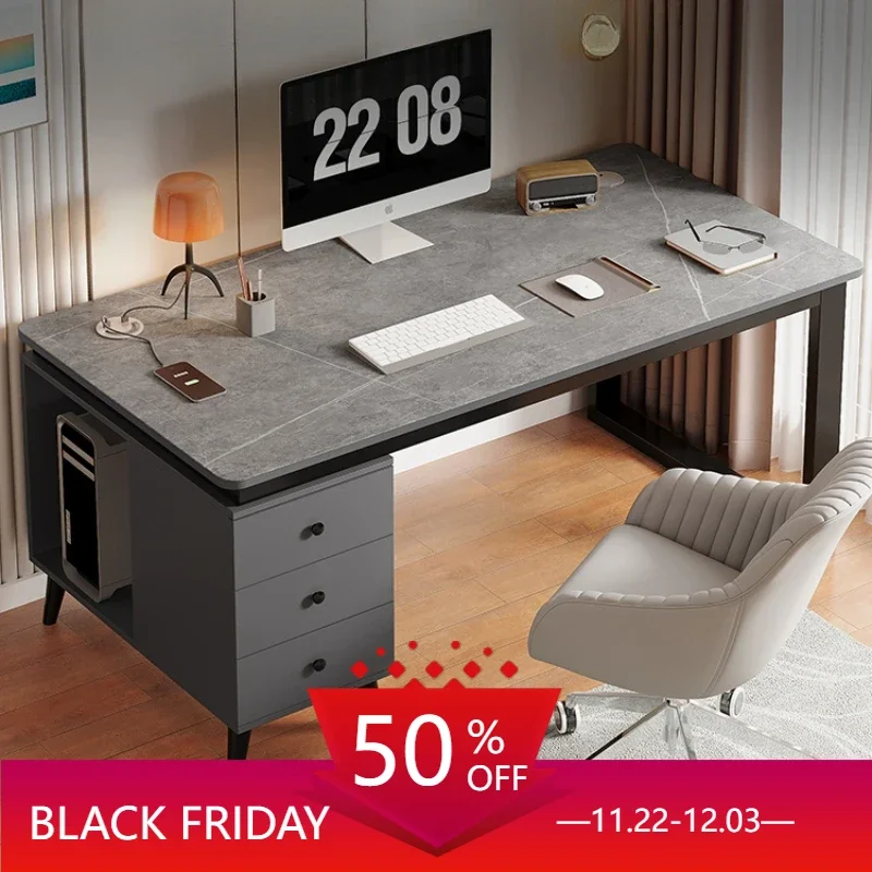 

Slate Computer Office Desks Table Home Bedroom Modern Study Office Desks Workbench Simplicity Rangement Bureau Furniture QF50OD