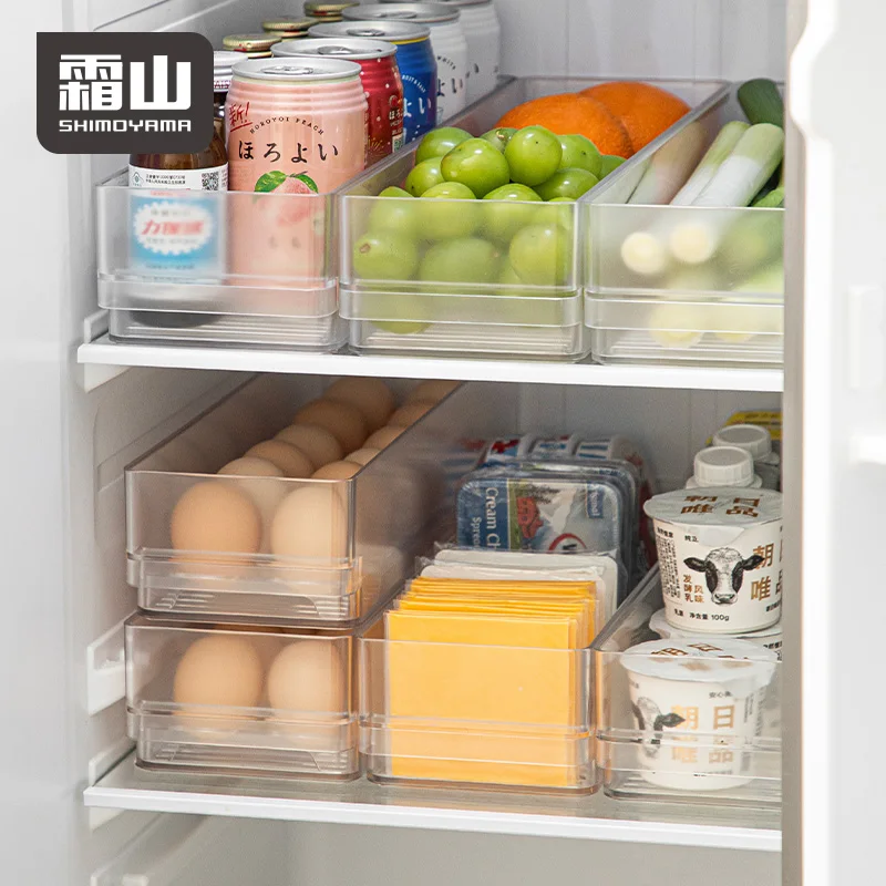 

SHIMOYAMA Multi-functional PC Fridge Box Saving-space Eggs Storage Solution Organizer Versatile Food Storage & Container