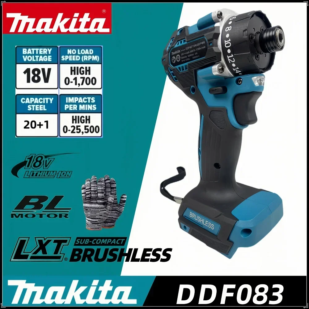 Makita 18V 20+1 Torque Brushless Electric Screwdriver Cordless Drill Rechargeable Mini Power Driver Tools For 18V Makita Battery