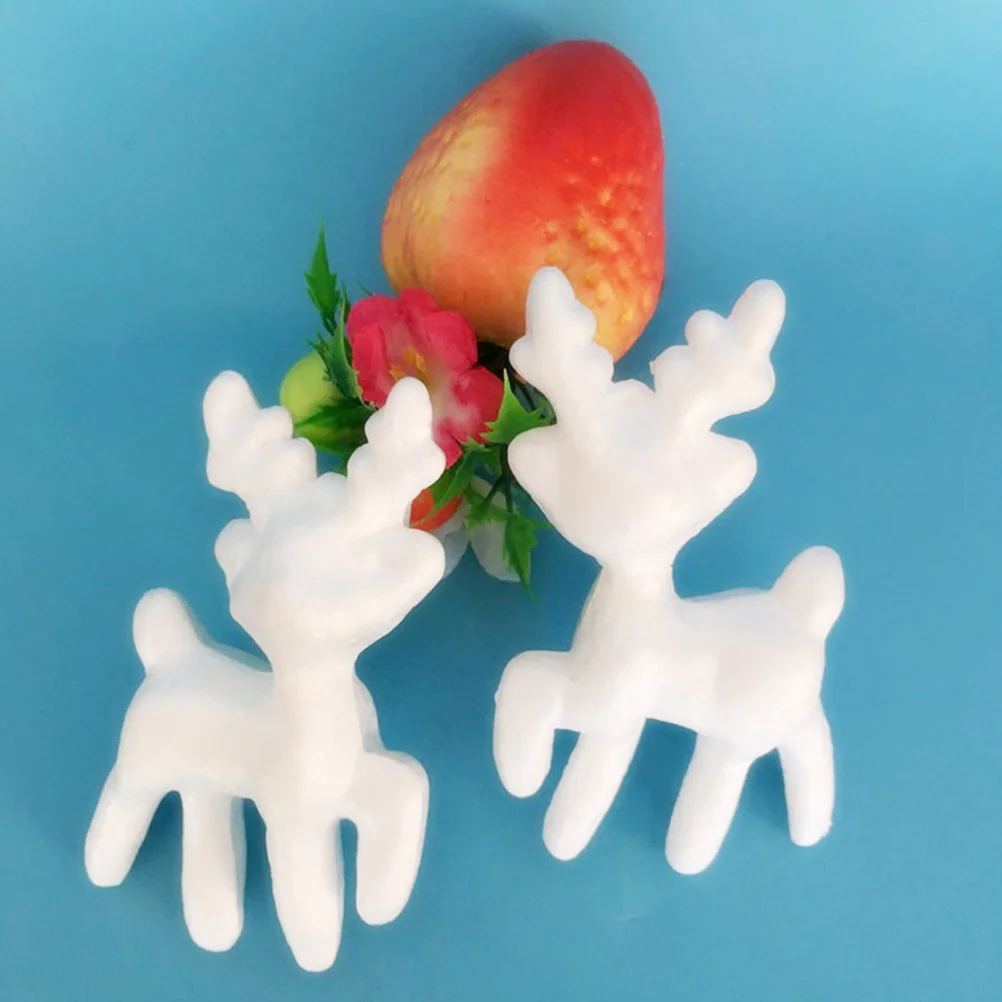 

25 Pcs DIY Foam Deer Christmas Decoration Animal Ornaments Adornment Home Shape Modeling
