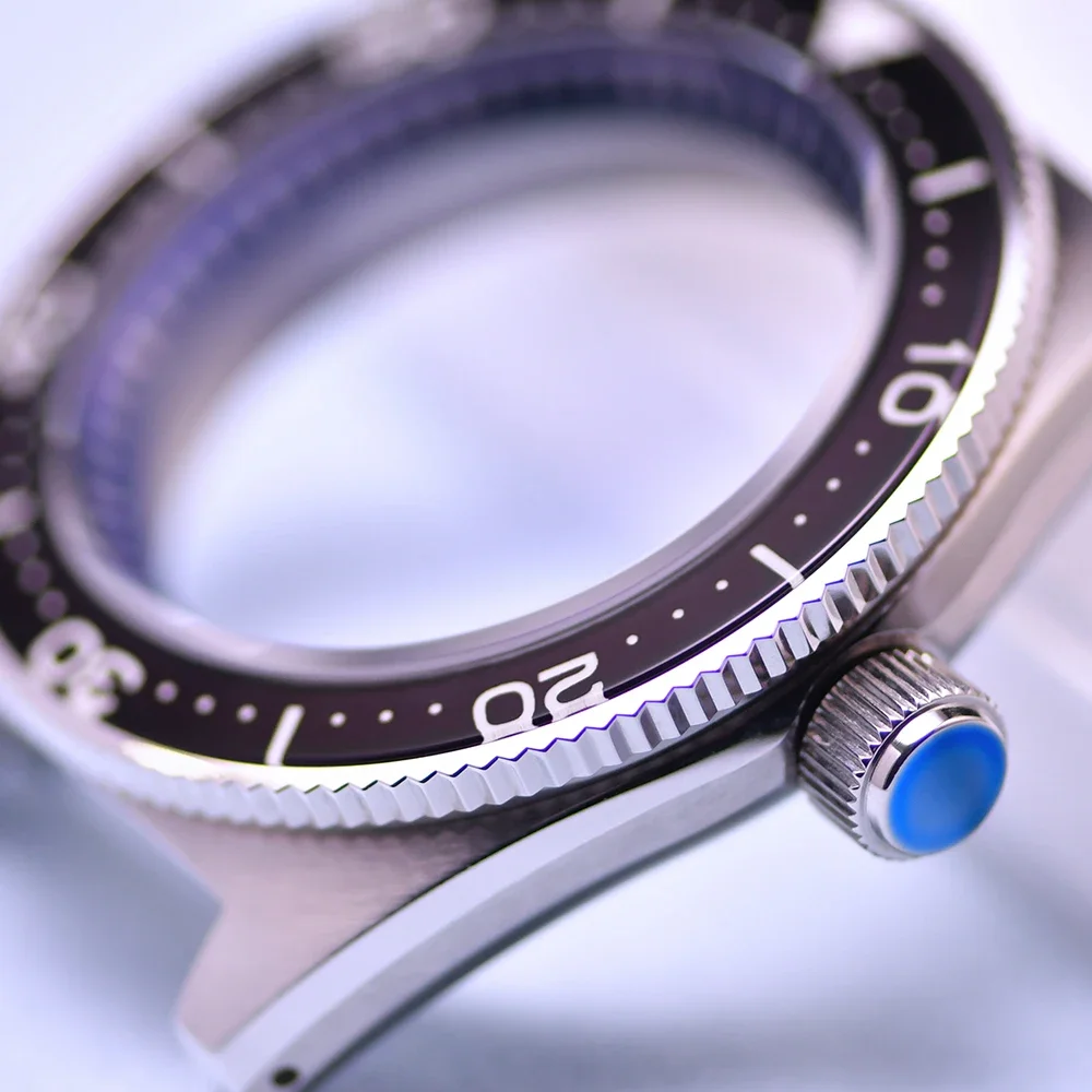 أجزاء ساعة HEIMDALLR 42 مللي متر من الفولاذ المقاوم للصدأ MM200 حافظة ساعة ياقوت زجاجي مضيء مناسب لحركة NH35/36 20Bar