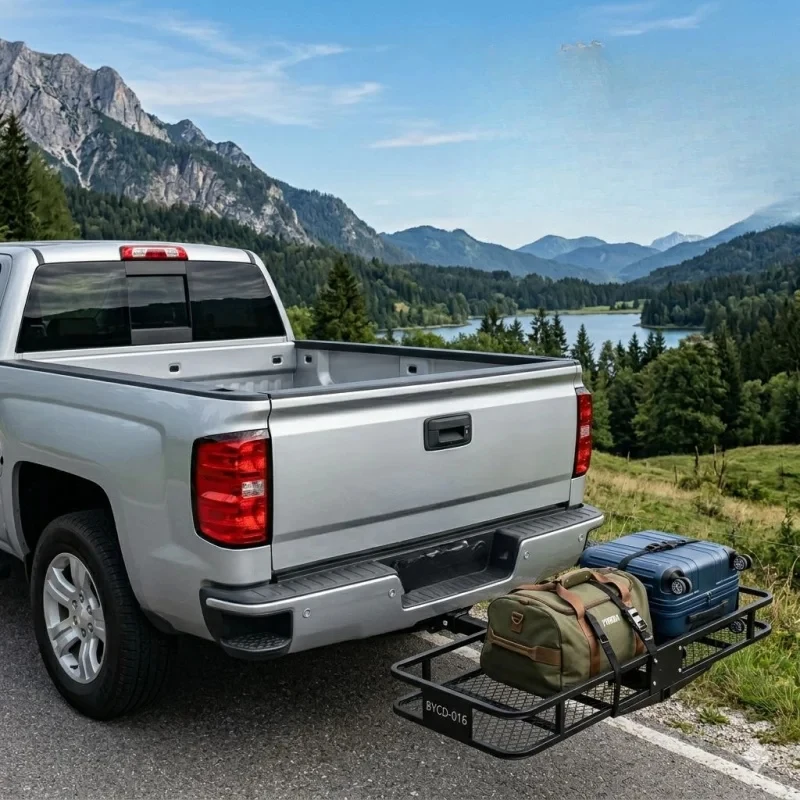 High Quality Folding Rear Towing Luggage Rack Fit Pickup Off Road Vehicle Expansion Cargo Basket