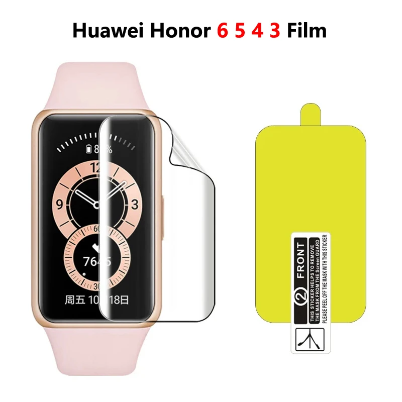 TPU 소프트 하이드로겔 보호 필름, 화웨이 밴드 8, 7, 6 프로용 스크린 보호대, 화웨이 아너 밴드 3, 4, 5, 6 스마트 워치, 5 개