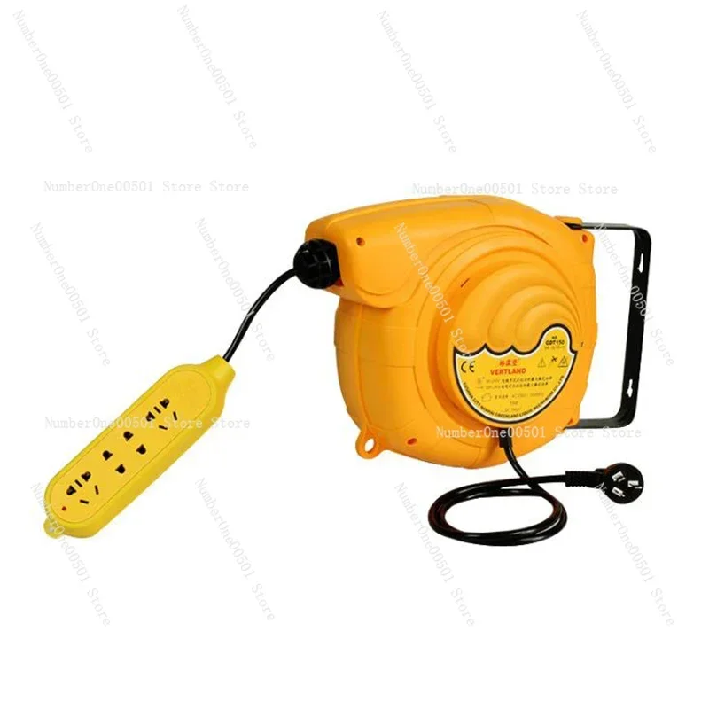 

Автоматический телескопический барабан переменного тока 250 В-10 А/50 Гц 15 метров, штепсельная плата, электрическая автоматическая катушка для шланга