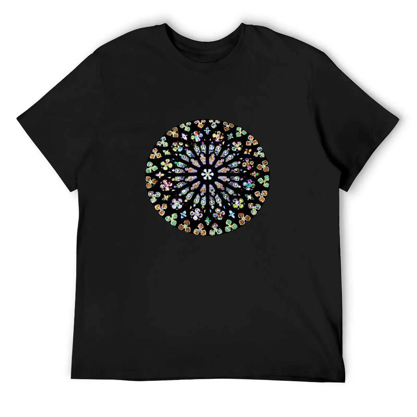 

Art Stained Glass Windows Rainbow - Spain T-Shirt cute tops anime tshirt shirts graphic blacks Men's cotton t-shirt