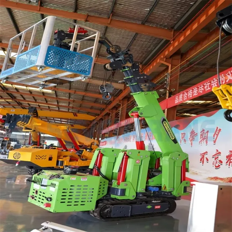 3 Ton 5 Ton 8 Ton Hydraulic Crawler Telescopic Boom Spider Crane Construction Crawler Crane Factory Direct Sales