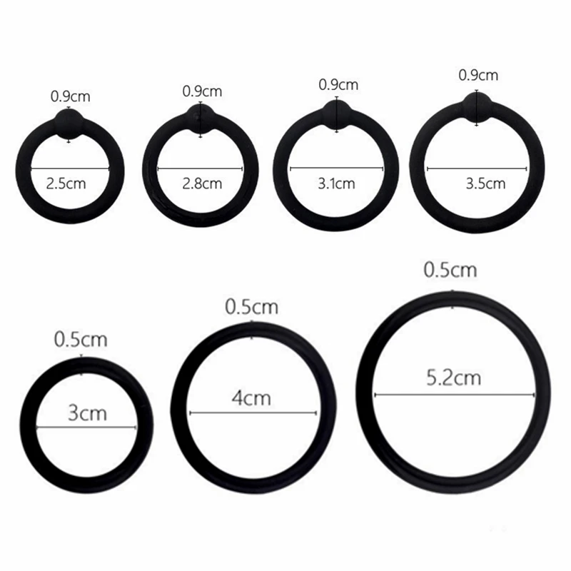 Penis Rings For Male Ejaculation Delay Erotic Accessories Silicone Intimate Goods For Husband Men Lock Sperm Trainer Sex Toys