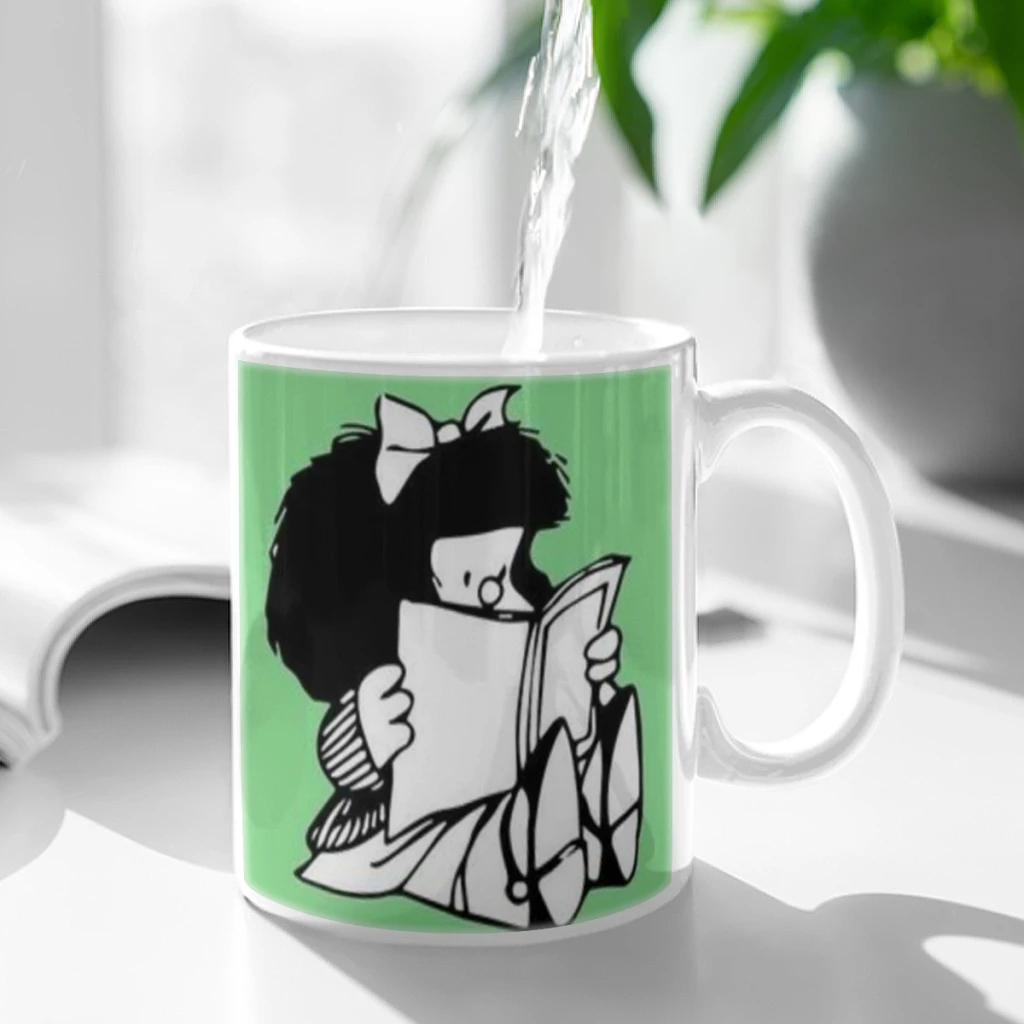 Mafalda Coffee Milk Cup Mocha Mug Kawaii Cups Oryginalne kubki 11 uncji