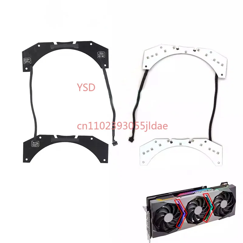 RTX3070-3090Ti SUPRIM X Graphics Card RGB LED Sign Board Modification Light