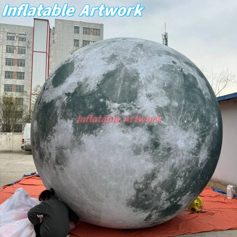 Customized Outdoor Indoor Giant Inflatable Moon Ball for Corporate Party Display Toys