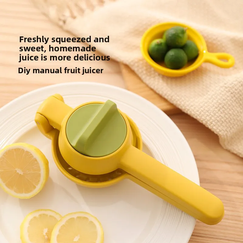 Exprimidor Manual de limón con clip, exprimidor de frutas, exprimidor de zumo de naranja, artefacto de jugo fresco