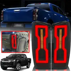 2PCS LED Rear Lamp Tail Lights FOR ISUZU DMAX 2020 2021 2022 2023 Turn Signal LED Driving Lamp