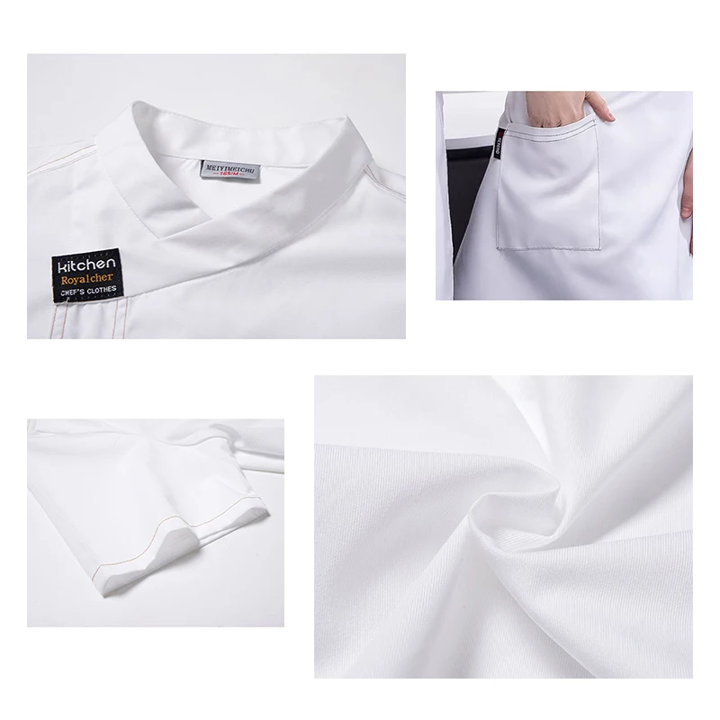 Sala da pranzo uniforme giacca da cuoco da uomo uniformi da cameriere abbigliamento da lavoro da donna abbigliamento da cuoco panetteria Cafe salopette da cameriere