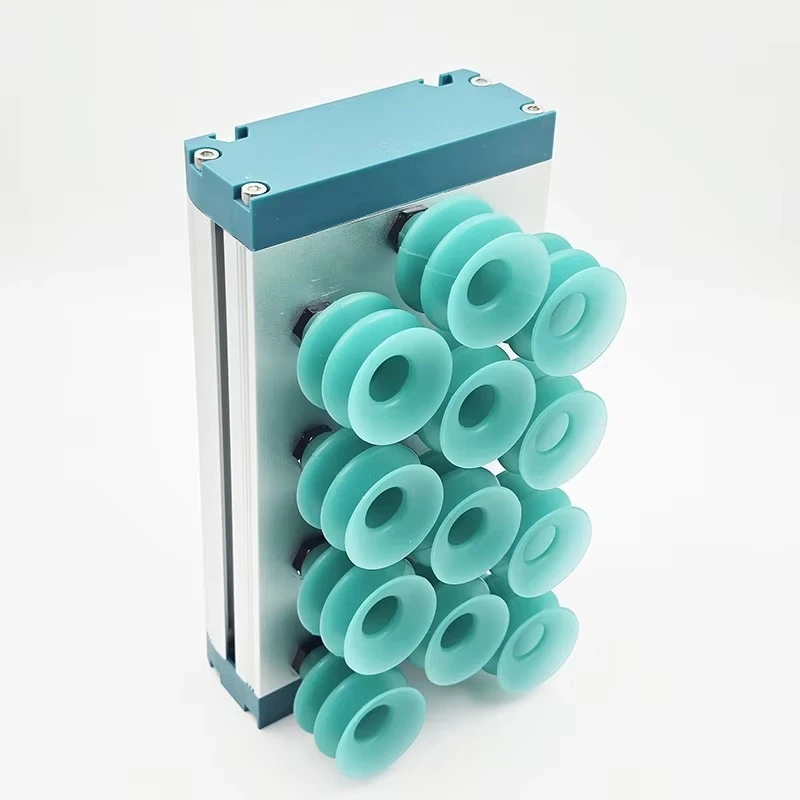 Universal Robotic Arm-Mounted Integrated Vacuum Gripper System | Customizable Soft Silicone Suction Cups (Multiple Sizes)