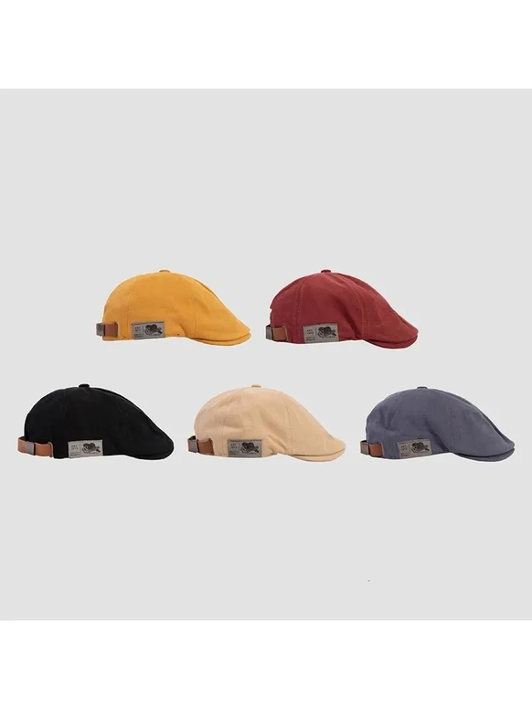 Katoen Peaky Blinders Caps voor Mannen Hoeden Baretten Britse Westerse Stijl Ivy Cap Klassieke Winter Vrouw Vintage Linnen Baret - afbeelding 2