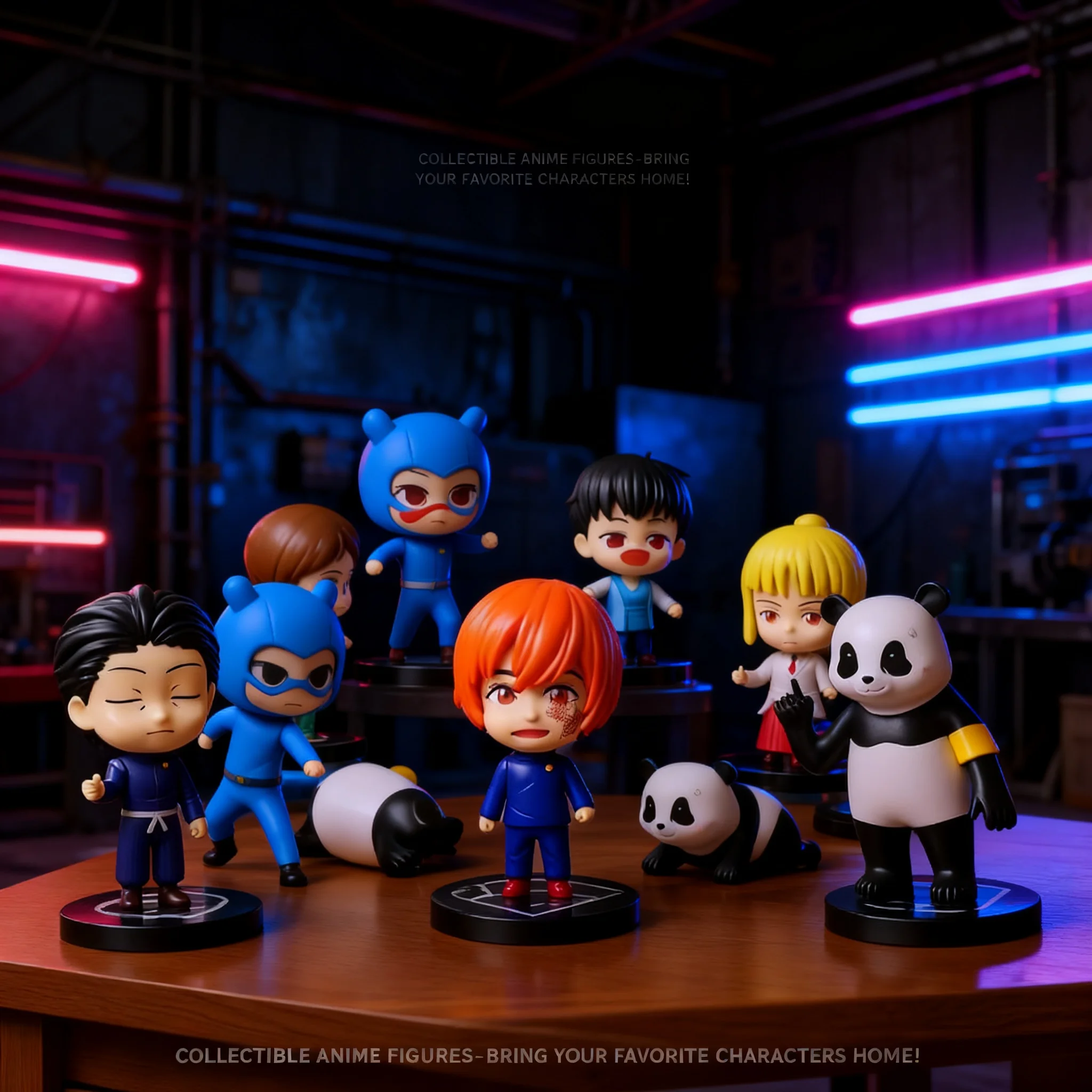 

7PCS Jujutsu Kaisen Anime Figures Gojo Satoru Itadori Yuji Sukuna Car Decor Doll Blind Box Toys