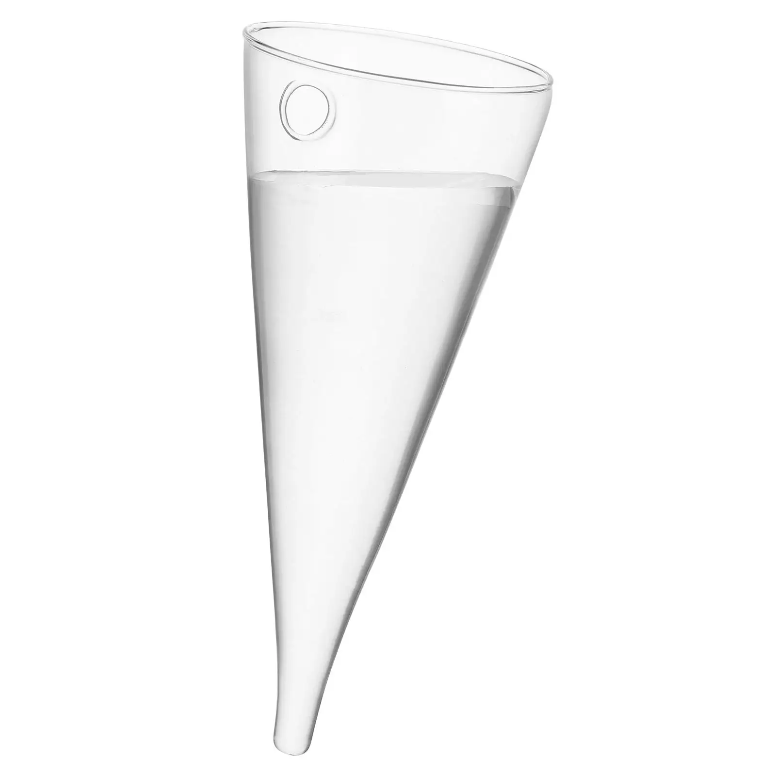 

Glass Vase Cone Shaped Flower Wall Hanging Like Vases Fashionable Container Clear
