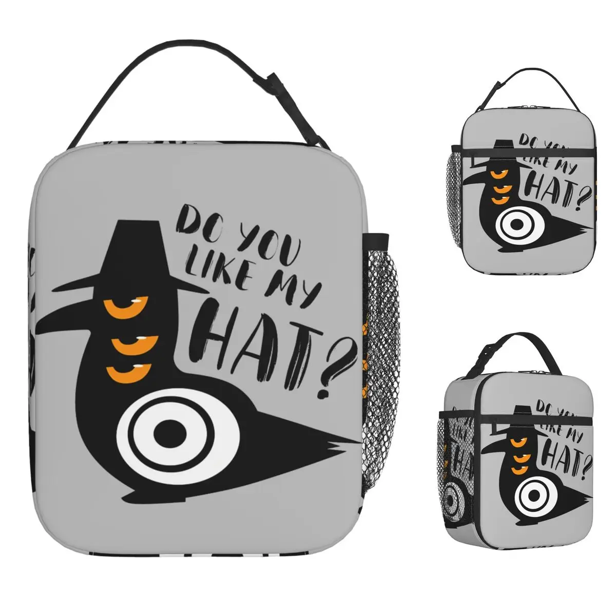 

KPop Demon Hunters Lunch Bag Bird Leisure Lunch Box School Portable Zipper Tote Food Bags For Unisex Oxford Print Cooler Bag