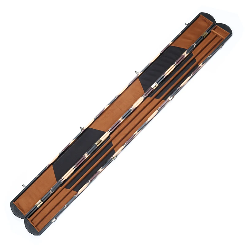 Deluxe Three-Slot Rod Box Small Head Snooker Black Eight Barrel Bag Customizable Logo Chalk Holder Billiard Accessories 1 Piece