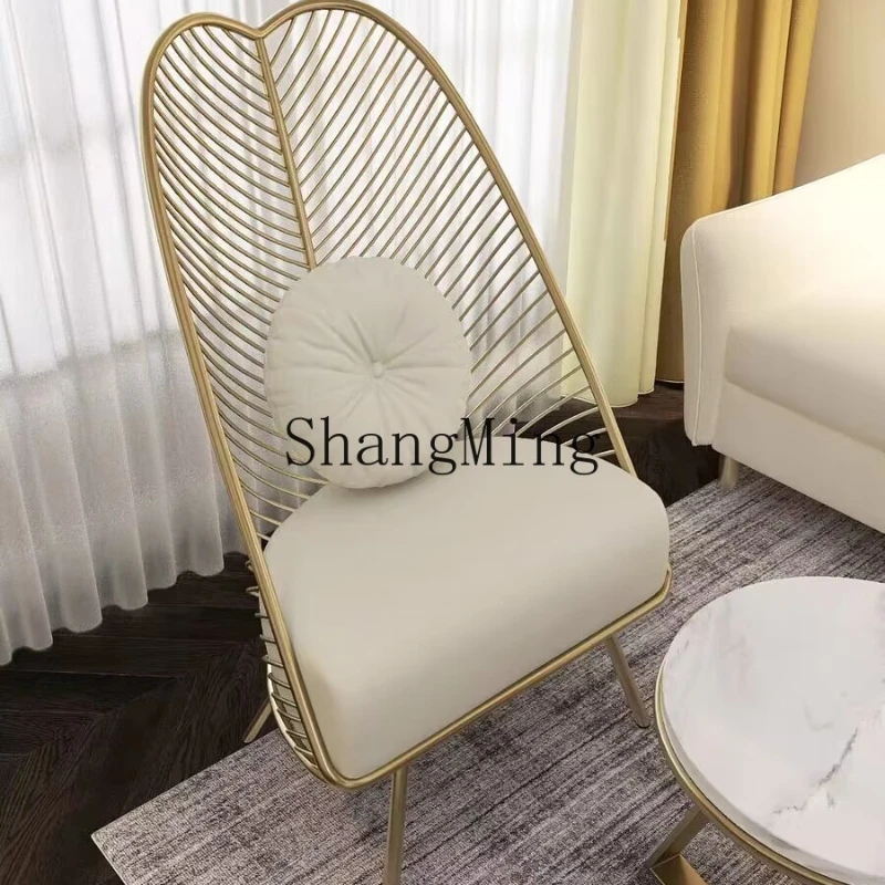 

WYX wrought iron single small sofa chair original casual plantain chair