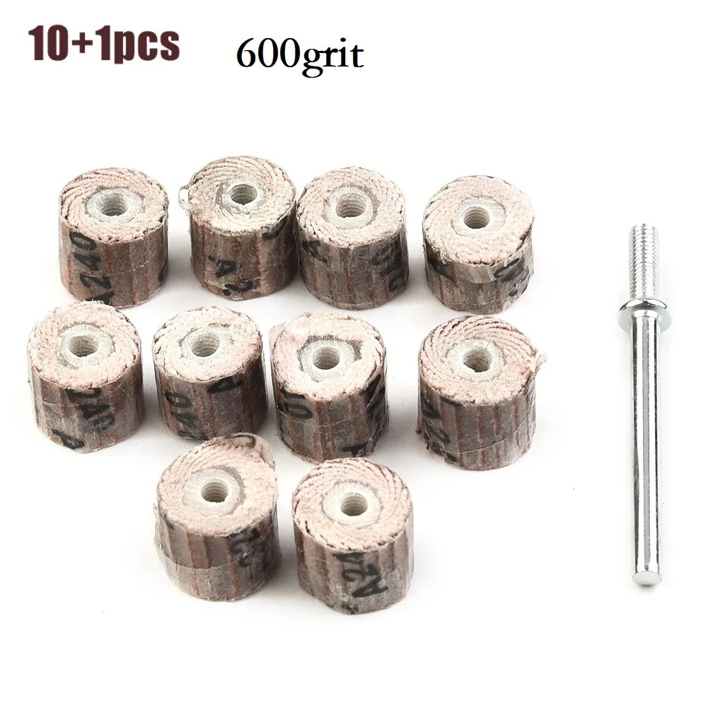 

80-600Grit Sanding Flap Set With 3mm Shank Grinding Wheel Head Sander Abrasive Tools Sandpaper Rust Removal For Tool