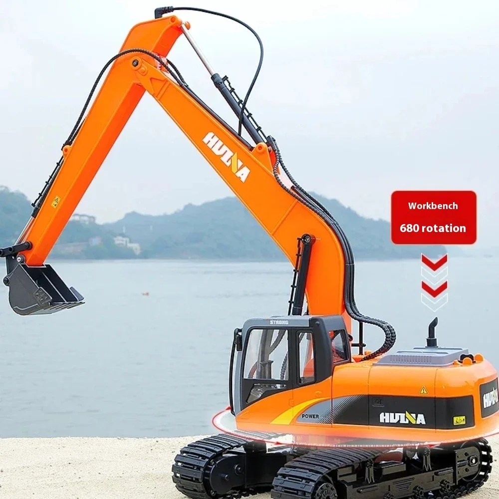 New Popular Simulation 1551 Six Channel 1:14 Remote-controlled Alloy Excavator Remote-controlled Toy Engineering Vehicle