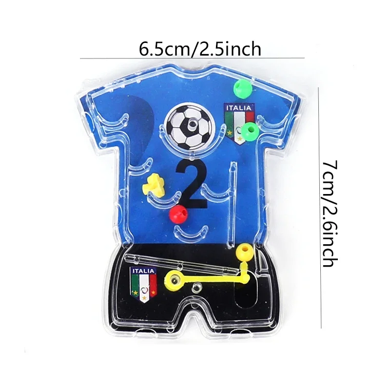 24 Pcs Football Themed Pinball Maze Fingertip Toys Soccer Team Game Maze Kids Birthday Party Favors Goodies Fillers Pinata Gifts