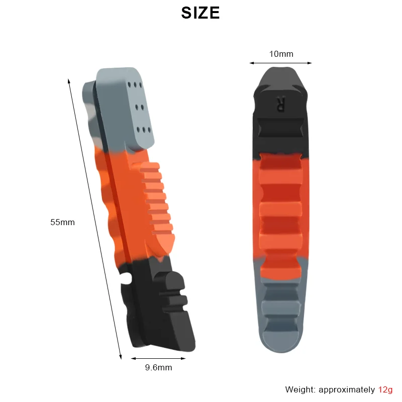 RIDERACE Rennrad Bremsbeläge Für Felge C Bremse CNC Fahrrad Bremsen V-Brake Halter Schuhe Gummi Block Langlebig Radfahren zubehör – Detail 12