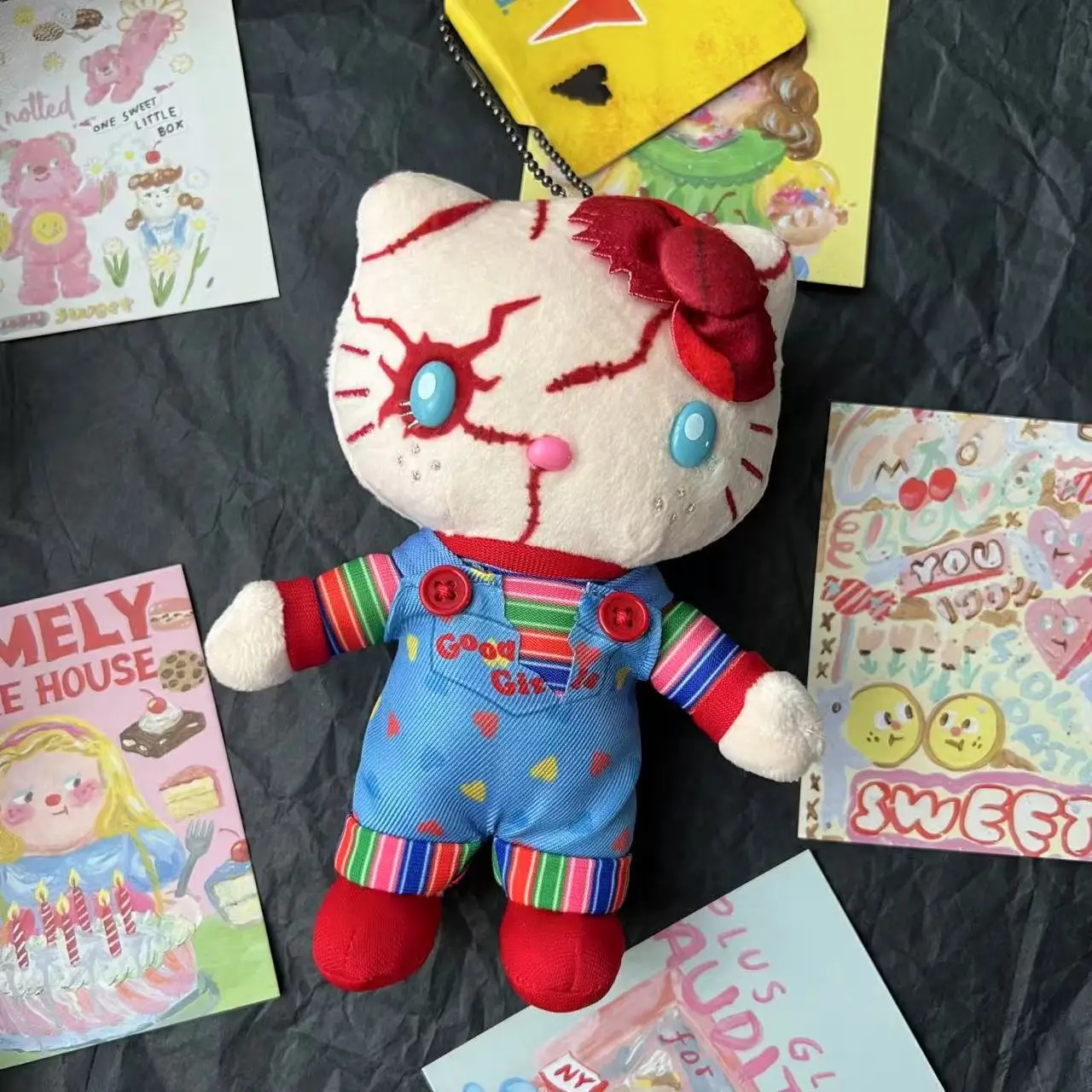 Sanrio Plush Halloween Hello Kitty Doll My Melody Toy Kuromi Pom Pom Purin Soft Lovely Gift For Children