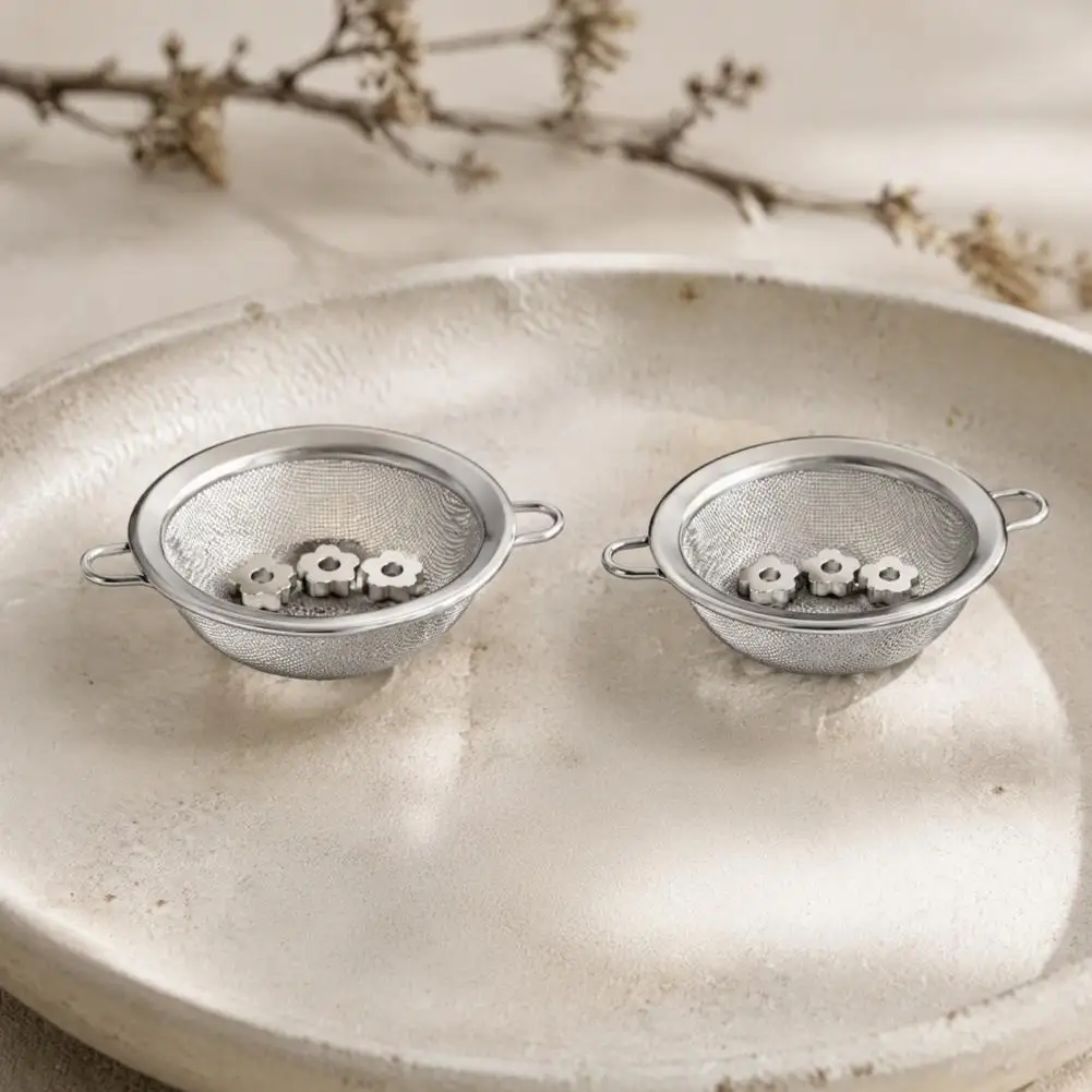 Pulversieb-Gadget 3/4 Stück Blumenförmige Matcha-Siebperlen aus Edelstahl, japanische Teezeremonie-Werkzeuge für klumpenfreies Ergebnis