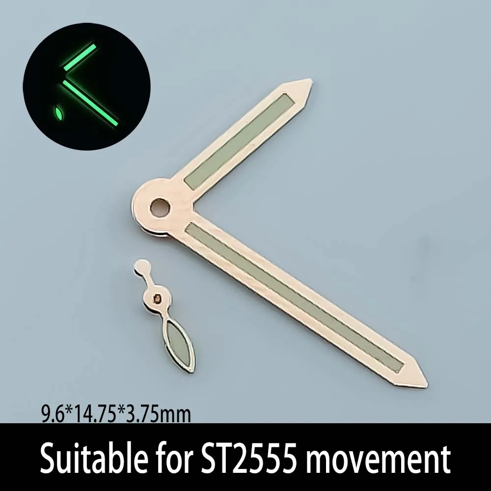 Three needle watch pointer Green luminous pointer Suitable for ST2555 movement Watch movement